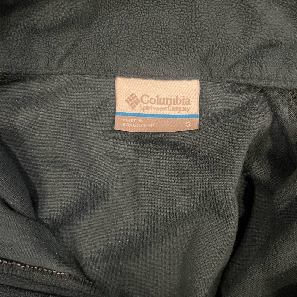 Light weight Columbia Men's Dark Green Zip-Up Sweater size S - Picture 2 of 3